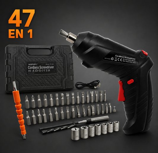 DESTORNILLADOR ELÉCTRICO INALÁMBRICO 47 EN 1
